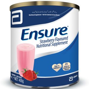 ENSURE NUTRI SUPPLEMENT POWDER STRAWBERRY TIN 400 GM