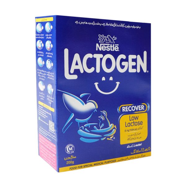 NESTLE LACTOGEN MILK POWDER RECOVER LOW LACTOSE 200 GM