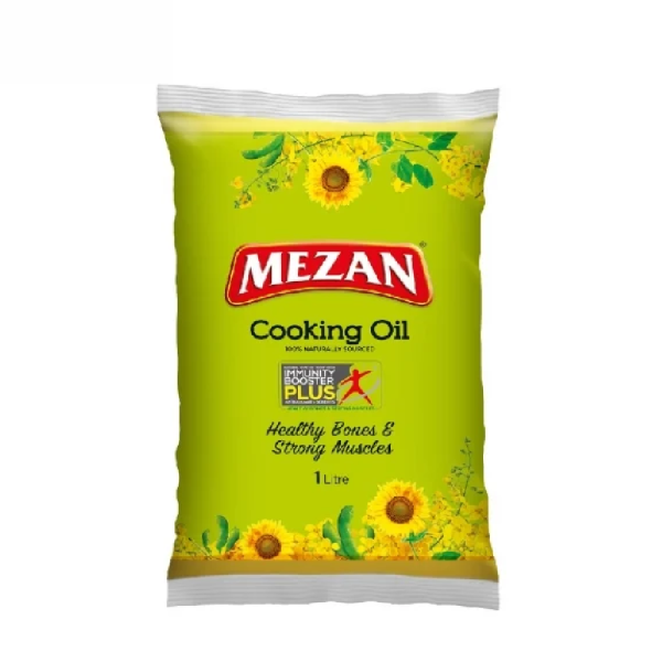 MEZAN COOKING OIL POUCH 1 LTR