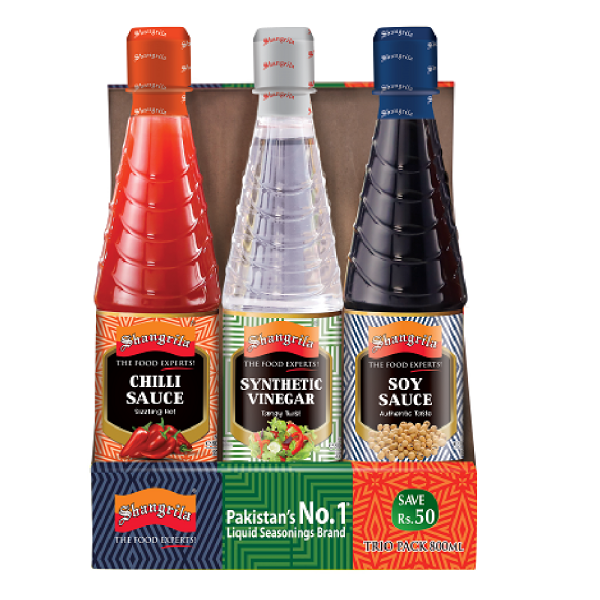 SHANGRILA SAUCE TRIO PACK 700 ML SAVE  65 PACK