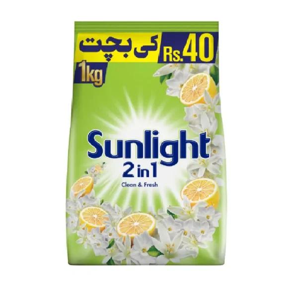 SUNLIGHT WASHING POWDER GREEN 1KG